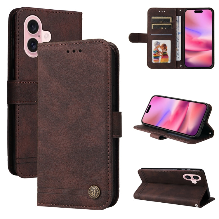 Skin Feel Life Tree Leather Phone Case