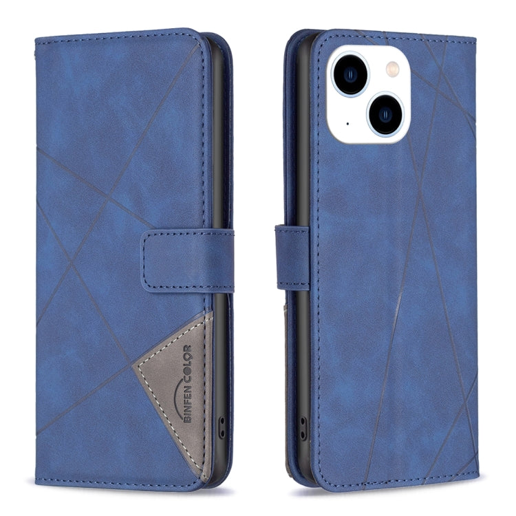 Magnetic Buckle Rhombus Texture Leather Phone Case