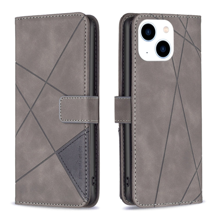 Magnetic Buckle Rhombus Texture Leather Phone Case
