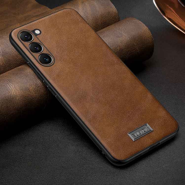 SULADA Shockproof TPU Hybrid Handmade Leather Phone Case, For Samsung Galaxy S25 5G, For Samsung Galaxy S25+ 5G, For Samsung Galaxy S25 Ultra 5G, For Samsung Galaxy S24 Ultra 5G, For Samsung Galaxy S24+ 5G, For Samsung Galaxy S24 5G                    ...