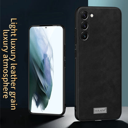 SULADA Shockproof TPU Hybrid Handmade Leather Phone Case, For Samsung Galaxy S23 5G