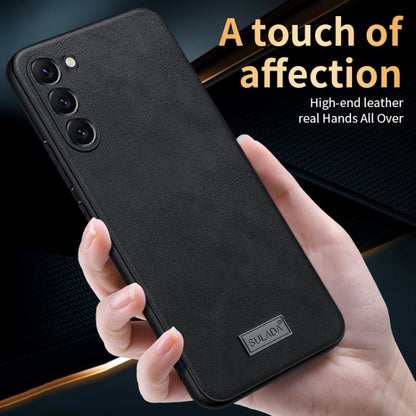 SULADA Shockproof TPU Hybrid Handmade Leather Phone Case, For Samsung Galaxy S23 5G