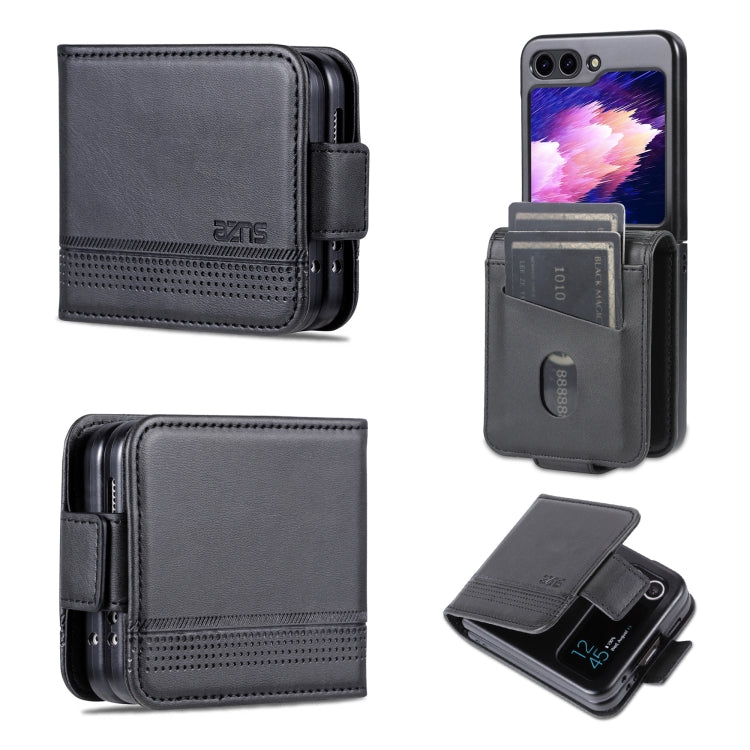 AZNS Magnetic Calf Texture Flip Leather Phone Case, For Samsung Galaxy Z Flip5 5G