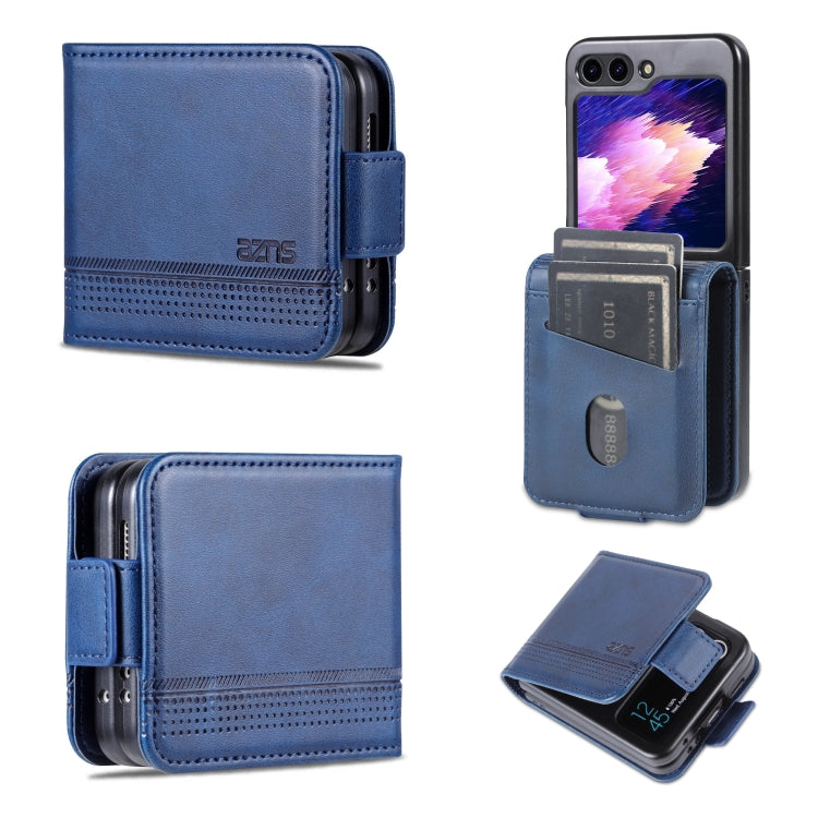 AZNS Magnetic Calf Texture Flip Leather Phone Case, For Samsung Galaxy Z Flip5 5G