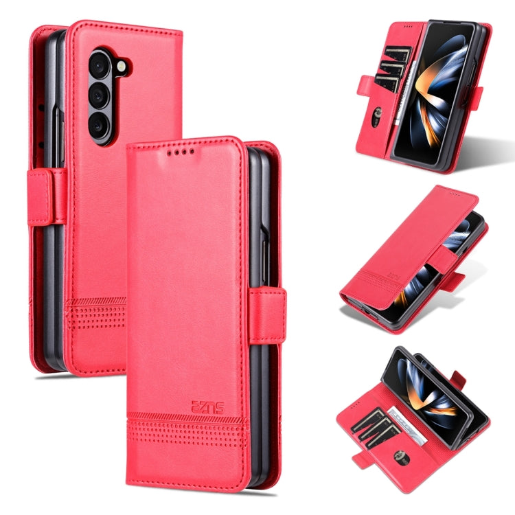 AZNS Magnetic Calf Texture Flip Leather Phone Case, For Galaxy Z Fold8 5G, For Galaxy Z Fold8 Ultra 5G, For Galaxy Z Flip8 5G, For Samsung Galaxy Z Flip7 FE / Flip6, For Samsung Galaxy Z Fold7 5G, For Samsung Galaxy Z Flip7 5G                          ...