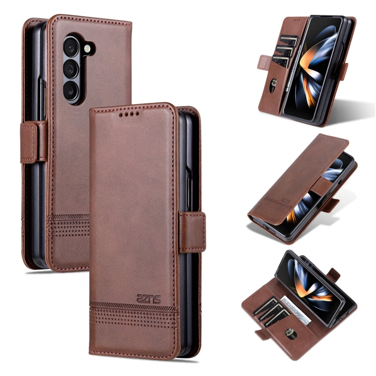 AZNS Magnetic Calf Texture Flip Leather Phone Case, For Galaxy Z Fold8 5G, For Galaxy Z Fold8 Ultra 5G, For Galaxy Z Flip8 5G, For Samsung Galaxy Z Flip7 FE / Flip6, For Samsung Galaxy Z Fold7 5G, For Samsung Galaxy Z Flip7 5G                          ...