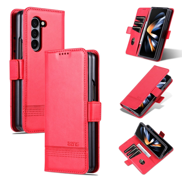 AZNS Magnetic Calf Texture Flip Leather Phone Case, For Galaxy Z Fold8 5G, For Galaxy Z Fold8 Ultra 5G, For Galaxy Z Flip8 5G, For Samsung Galaxy Z Flip7 FE / Flip6, For Samsung Galaxy Z Fold7 5G, For Samsung Galaxy Z Flip7 5G                          ...