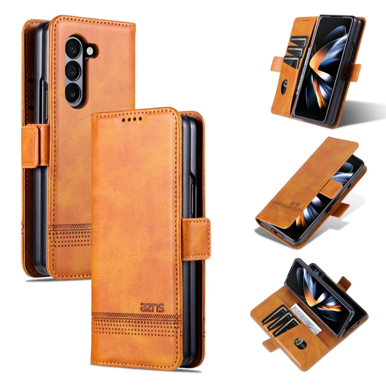 AZNS Magnetic Calf Texture Flip Leather Phone Case, For Galaxy Z Fold8 5G, For Galaxy Z Fold8 Ultra 5G, For Galaxy Z Flip8 5G, For Samsung Galaxy Z Flip7 FE / Flip6, For Samsung Galaxy Z Fold7 5G, For Samsung Galaxy Z Flip7 5G                          ...