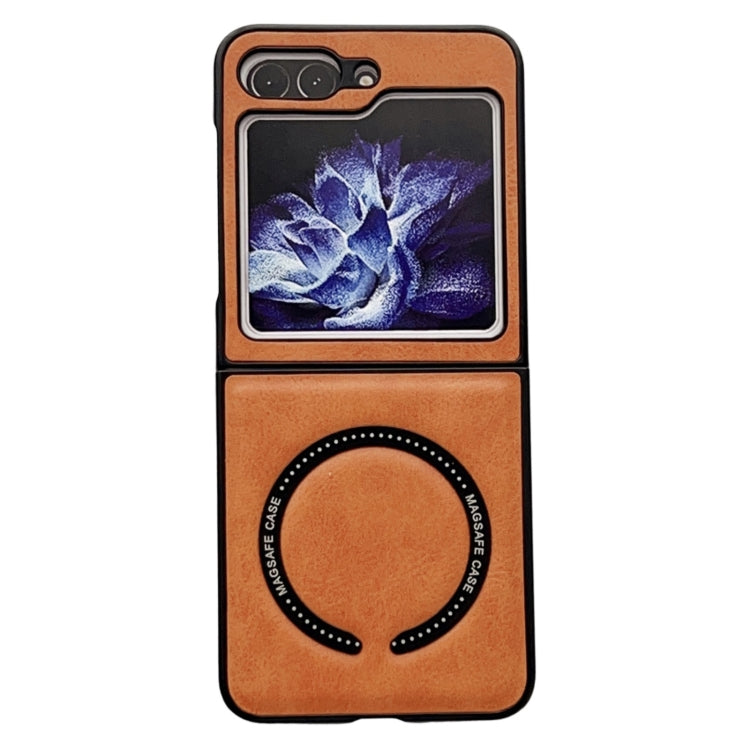 Crazy Horse Texture Magnetic Magsafe PU Phone Case, For Galaxy Z Fold8 Ultra 5G, For Galaxy Z Flip8 5G, For Samsung Galaxy Z Flip7 5G, For Samsung Galaxy Z Fold5, For Samsung Galaxy Z Flip5