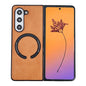 Crazy Horse Texture Magnetic Magsafe PU Phone Case, For Galaxy Z Fold8 Ultra 5G, For Galaxy Z Flip8 5G, For Samsung Galaxy Z Flip7 5G, For Samsung Galaxy Z Fold5, For Samsung Galaxy Z Flip5
