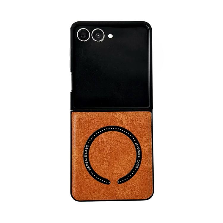 Crazy Horse Texture Magnetic Magsafe PU Phone Case, For Galaxy Z Fold8 Ultra 5G, For Galaxy Z Flip8 5G, For Samsung Galaxy Z Flip7 5G, For Samsung Galaxy Z Fold5, For Samsung Galaxy Z Flip5