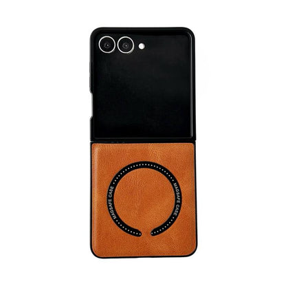 Crazy Horse Texture Magnetic Magsafe PU Phone Case, For Galaxy Z Fold8 Ultra 5G, For Galaxy Z Flip8 5G, For Samsung Galaxy Z Flip7 5G, For Samsung Galaxy Z Fold5, For Samsung Galaxy Z Flip5