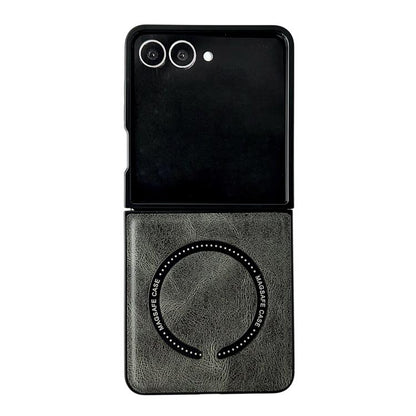 Crazy Horse Texture Magnetic Magsafe PU Phone Case, For Galaxy Z Fold8 Ultra 5G, For Galaxy Z Flip8 5G, For Samsung Galaxy Z Flip7 5G, For Samsung Galaxy Z Fold5, For Samsung Galaxy Z Flip5