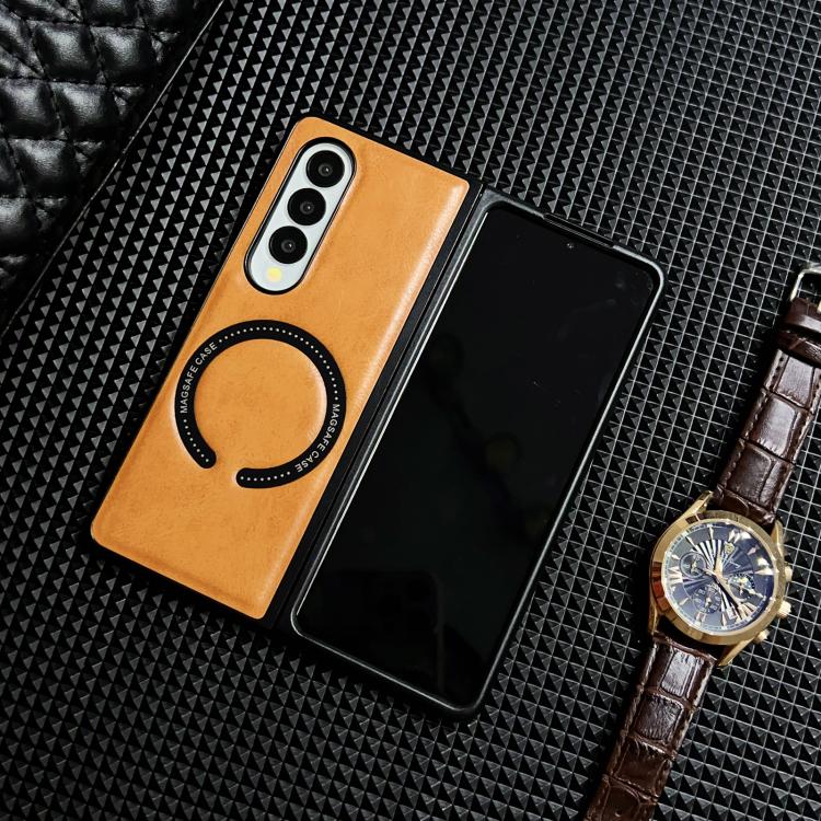 Crazy Horse Texture Magnetic Magsafe PU Phone Case, For Galaxy Z Fold8 Ultra 5G, For Galaxy Z Flip8 5G, For Samsung Galaxy Z Flip7 5G, For Samsung Galaxy Z Fold5, For Samsung Galaxy Z Flip5