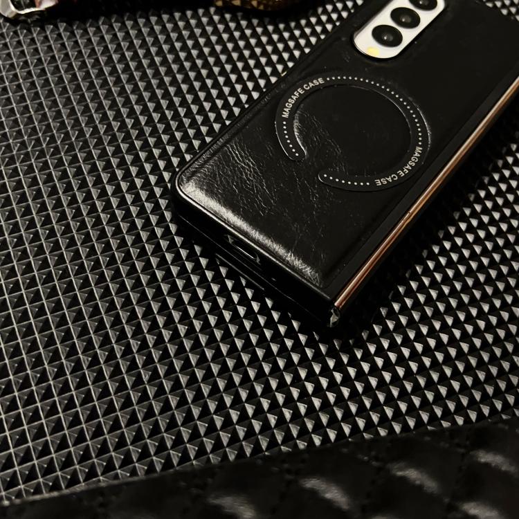 Crazy Horse Texture Magnetic Magsafe PU Phone Case, For Galaxy Z Fold8 Ultra 5G, For Galaxy Z Flip8 5G, For Samsung Galaxy Z Flip7 5G, For Samsung Galaxy Z Fold5, For Samsung Galaxy Z Flip5