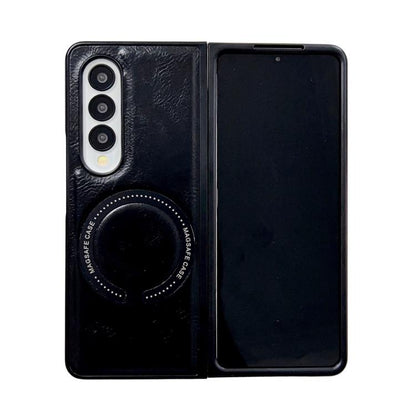Crazy Horse Texture Magnetic Magsafe PU Phone Case, For Galaxy Z Fold8 Ultra 5G, For Galaxy Z Flip8 5G, For Samsung Galaxy Z Flip7 5G, For Samsung Galaxy Z Fold5, For Samsung Galaxy Z Flip5