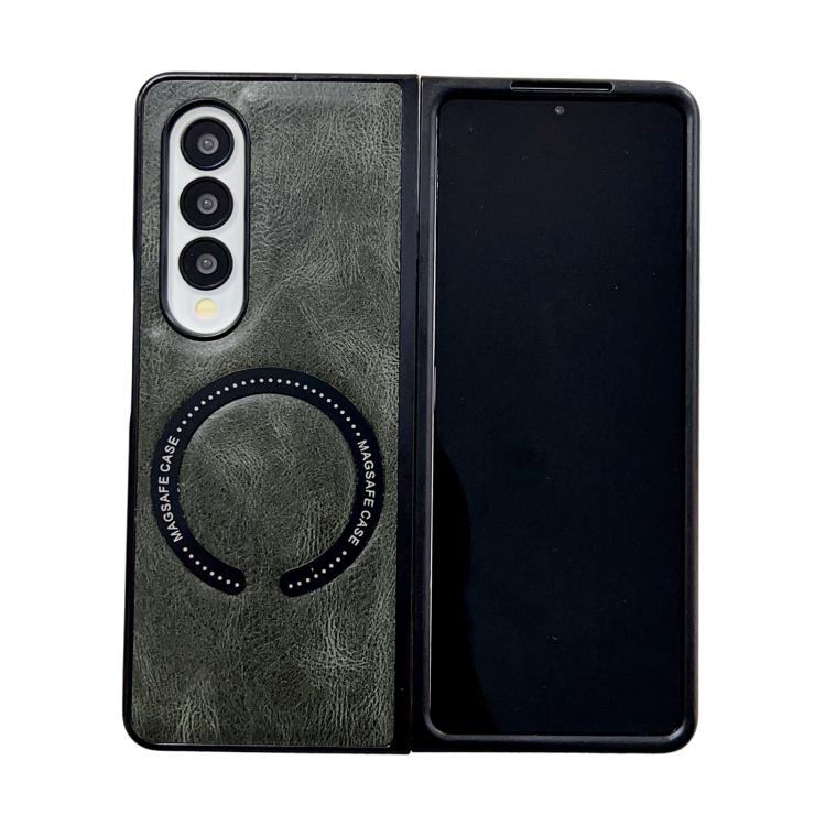 Crazy Horse Texture Magnetic Magsafe PU Phone Case, For Galaxy Z Fold8 Ultra 5G, For Galaxy Z Flip8 5G, For Samsung Galaxy Z Flip7 5G, For Samsung Galaxy Z Fold5, For Samsung Galaxy Z Flip5
