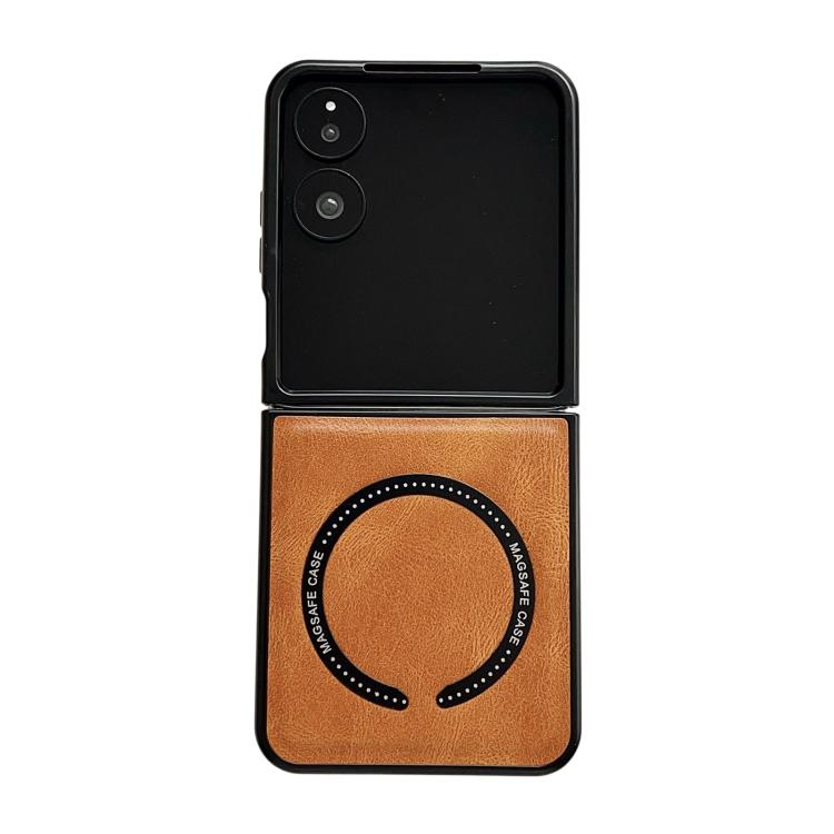 Crazy Horse Texture Magnetic Magsafe PU Phone Case, For Galaxy Z Fold8 Ultra 5G, For Galaxy Z Flip8 5G, For Samsung Galaxy Z Flip7 5G, For Samsung Galaxy Z Fold5, For Samsung Galaxy Z Flip5