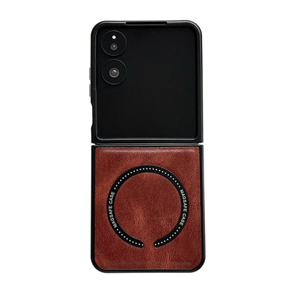 Crazy Horse Texture Magnetic Magsafe PU Phone Case, For Galaxy Z Fold8 Ultra 5G, For Galaxy Z Flip8 5G, For Samsung Galaxy Z Flip7 5G, For Samsung Galaxy Z Fold5, For Samsung Galaxy Z Flip5