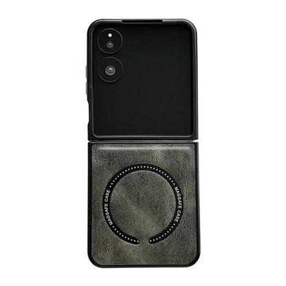 Crazy Horse Texture Magnetic Magsafe PU Phone Case, For Galaxy Z Fold8 Ultra 5G, For Galaxy Z Flip8 5G, For Samsung Galaxy Z Flip7 5G, For Samsung Galaxy Z Fold5, For Samsung Galaxy Z Flip5
