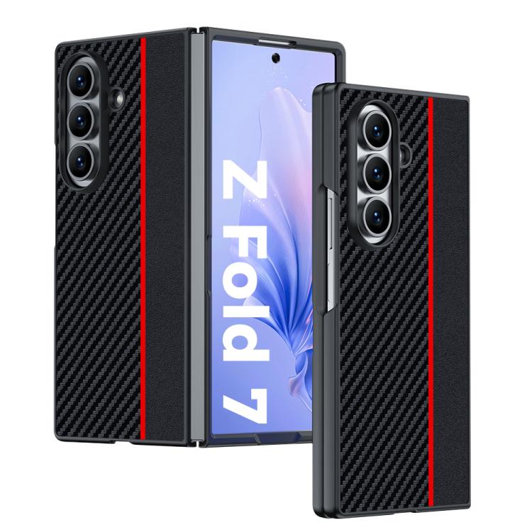 Ultra-thin Carbon Fiber Texture Printing Phone Case, For Galaxy Z Fold8 5G, For Galaxy Z Fold8 Ultra 5G, For Galaxy Z Flip8 5G, For Samsung Galaxy Z Fold7, For Samsung Galaxy Z Flip7, For Samsung Galaxy Z Flip6, For Samsung Galaxy Z Fold6              ...