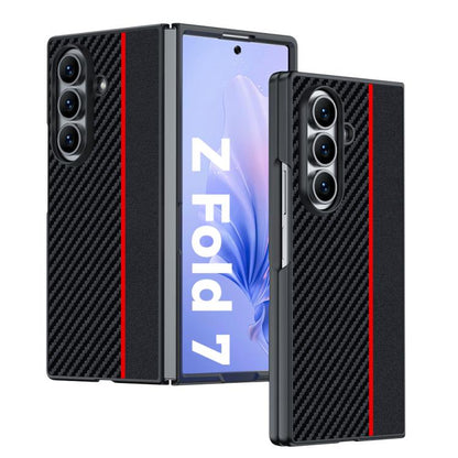 Ultra-thin Carbon Fiber Texture Printing Phone Case, For Galaxy Z Fold8 5G, For Galaxy Z Fold8 Ultra 5G, For Galaxy Z Flip8 5G, For Samsung Galaxy Z Fold7, For Samsung Galaxy Z Flip7, For Samsung Galaxy Z Flip6, For Samsung Galaxy Z Fold6              ...