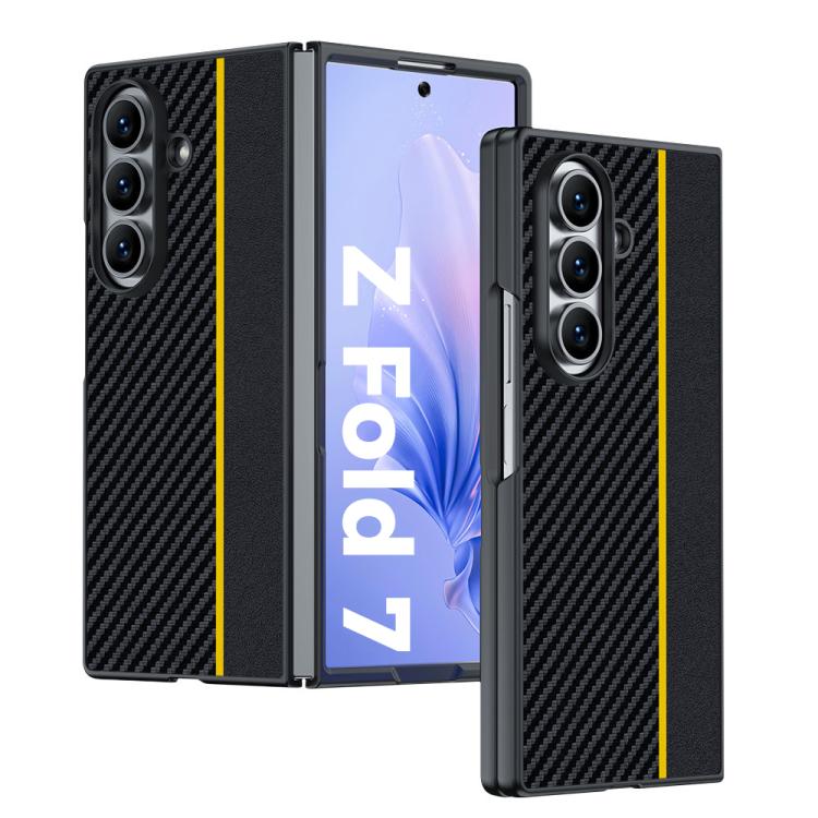 Ultra-thin Carbon Fiber Texture Printing Phone Case, For Galaxy Z Fold8 5G, For Galaxy Z Fold8 Ultra 5G, For Galaxy Z Flip8 5G, For Samsung Galaxy Z Fold7, For Samsung Galaxy Z Flip7, For Samsung Galaxy Z Flip6, For Samsung Galaxy Z Fold6              ...