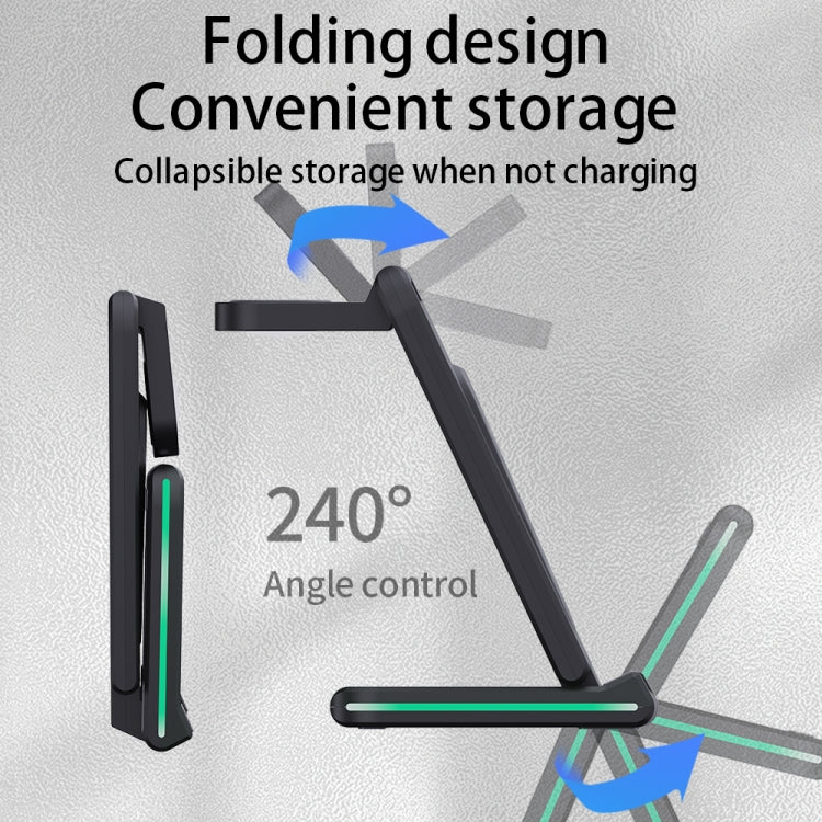 H28 15W 5 in 1 Folding Multifunctional Wireless Charger