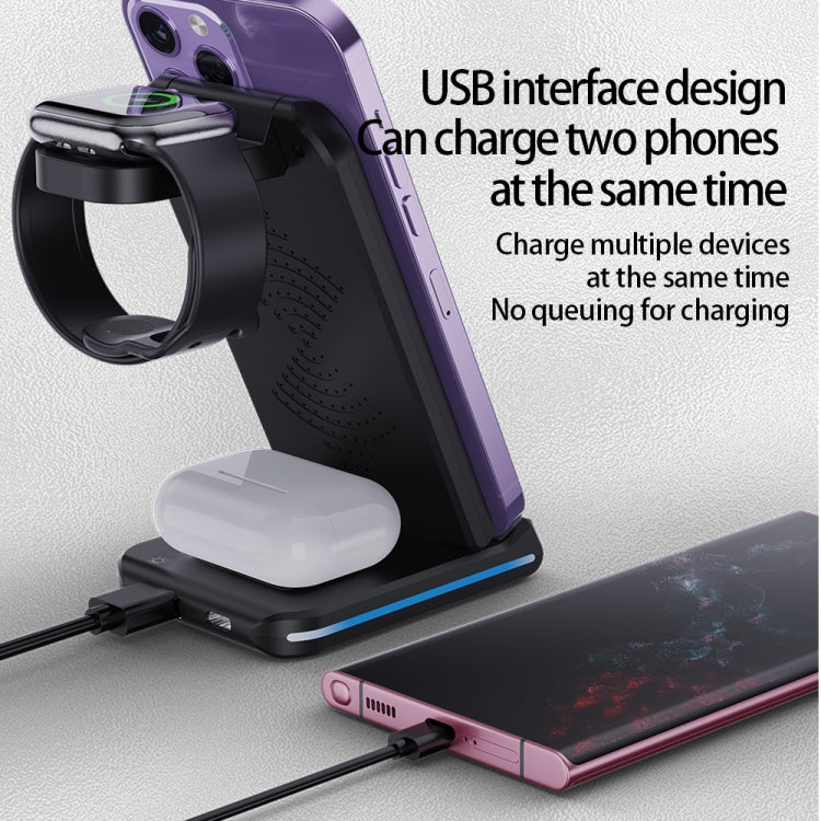 H28 15W 5 in 1 Folding Multifunctional Wireless Charger