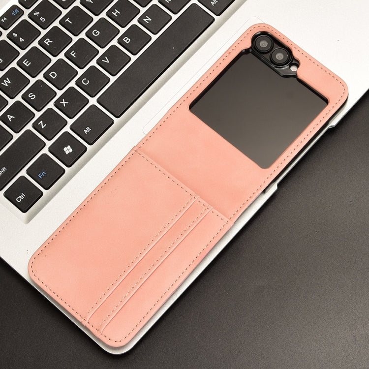 Skin-feeling Half-split External Card Slot Folding Phone Case