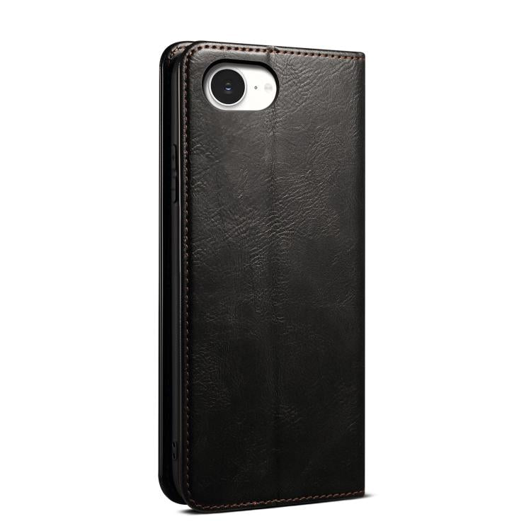 Oil Wax Crazy Horse Texture Leather Phone Case