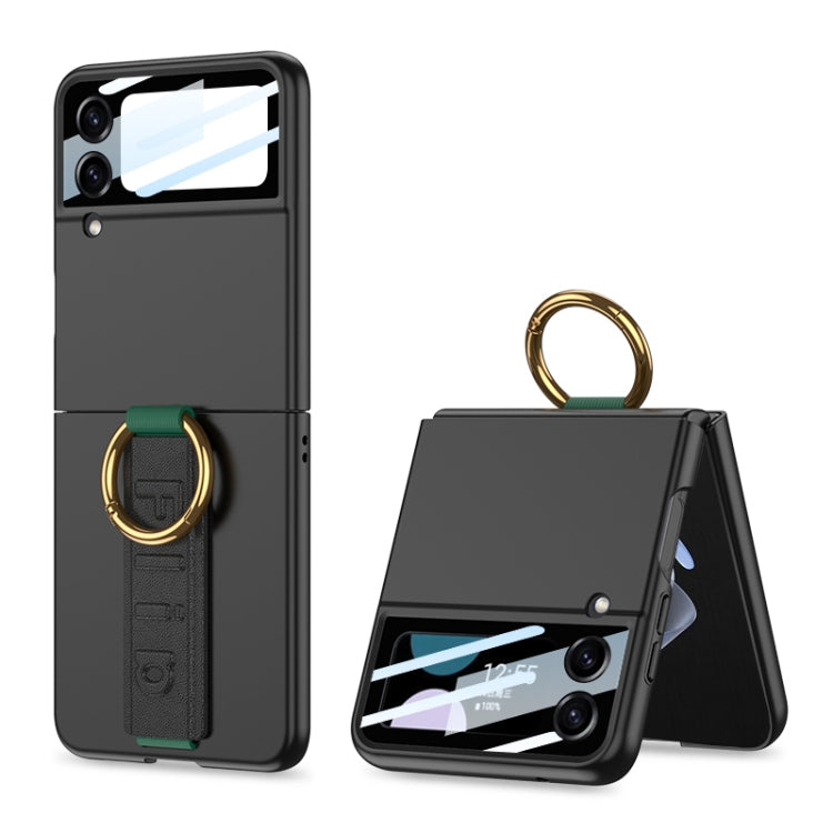 GKK Integrated Ultrathin Shockproof Phone Case with Ring Wrist Strap, For Galaxy Z Flip8 5G, For Samsung Galaxy Z Flip7 5G, For Samsung Galaxy Z Flip6, For Samsung Galaxy Z Flip5, For Samsung Galaxy Z Flip4 5G, For Samsung Galaxy Z Flip3 5G