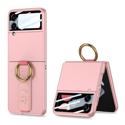 GKK Integrated Ultrathin Shockproof Phone Case with Ring Wrist Strap, For Galaxy Z Flip8 5G, For Samsung Galaxy Z Flip7 5G, For Samsung Galaxy Z Flip6, For Samsung Galaxy Z Flip5, For Samsung Galaxy Z Flip4 5G, For Samsung Galaxy Z Flip3 5G