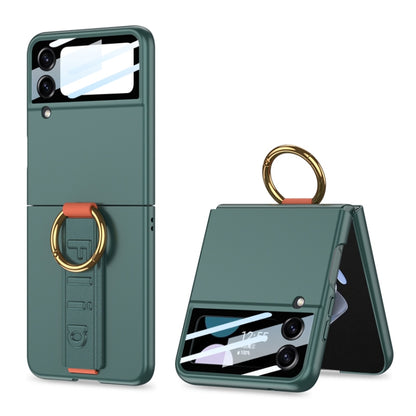 GKK Integrated Ultrathin Shockproof Phone Case with Ring Wrist Strap, For Galaxy Z Flip8 5G, For Samsung Galaxy Z Flip7 5G, For Samsung Galaxy Z Flip6, For Samsung Galaxy Z Flip5, For Samsung Galaxy Z Flip4 5G, For Samsung Galaxy Z Flip3 5G