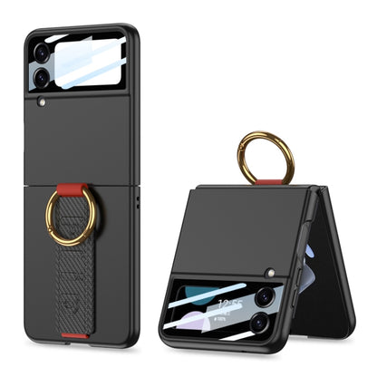 GKK Integrated Ultrathin Shockproof Phone Case with Ring Wrist Strap, For Galaxy Z Flip8 5G, For Samsung Galaxy Z Flip7 5G, For Samsung Galaxy Z Flip6, For Samsung Galaxy Z Flip5, For Samsung Galaxy Z Flip4 5G, For Samsung Galaxy Z Flip3 5G