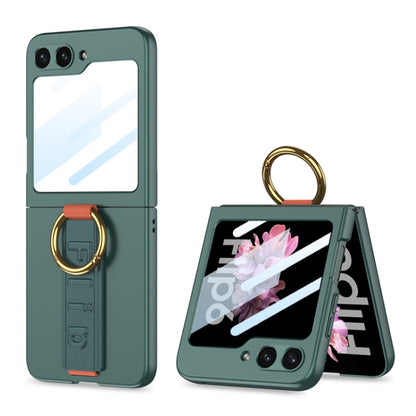 GKK Integrated Ultrathin Shockproof Phone Case with Ring Wrist Strap, For Galaxy Z Flip8 5G, For Samsung Galaxy Z Flip7 5G, For Samsung Galaxy Z Flip6, For Samsung Galaxy Z Flip5, For Samsung Galaxy Z Flip4 5G, For Samsung Galaxy Z Flip3 5G