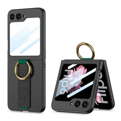 GKK Integrated Ultrathin Shockproof Phone Case with Ring Wrist Strap, For Galaxy Z Flip8 5G, For Samsung Galaxy Z Flip7 5G, For Samsung Galaxy Z Flip6, For Samsung Galaxy Z Flip5, For Samsung Galaxy Z Flip4 5G, For Samsung Galaxy Z Flip3 5G