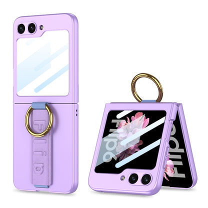 GKK Integrated Ultrathin Shockproof Phone Case with Ring Wrist Strap, For Galaxy Z Flip8 5G, For Samsung Galaxy Z Flip7 5G, For Samsung Galaxy Z Flip6, For Samsung Galaxy Z Flip5, For Samsung Galaxy Z Flip4 5G, For Samsung Galaxy Z Flip3 5G