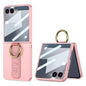 GKK Integrated Ultrathin Shockproof Phone Case with Ring Wrist Strap, For Galaxy Z Flip8 5G, For Samsung Galaxy Z Flip7 5G, For Samsung Galaxy Z Flip6, For Samsung Galaxy Z Flip5, For Samsung Galaxy Z Flip4 5G, For Samsung Galaxy Z Flip3 5G
