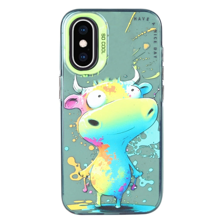 Animal Pattern Oil Painting Series PC + TPU Phone Case