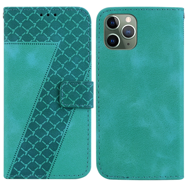 Seven-shaped Embossed Leather Phone Case