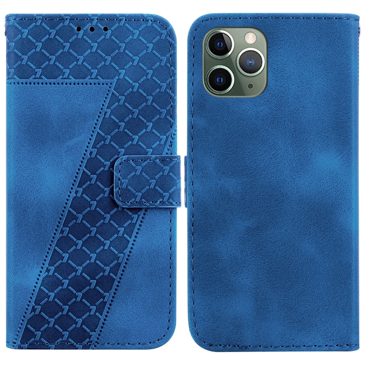 Seven-shaped Embossed Leather Phone Case