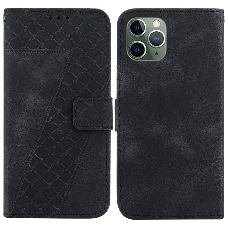 Seven-shaped Embossed Leather Phone Case
