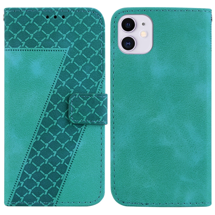 Seven-shaped Embossed Leather Phone Case