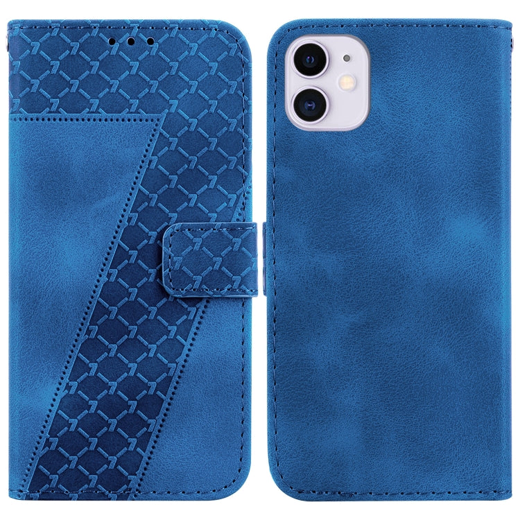 Seven-shaped Embossed Leather Phone Case