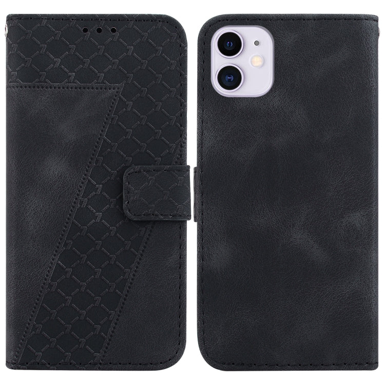 Seven-shaped Embossed Leather Phone Case