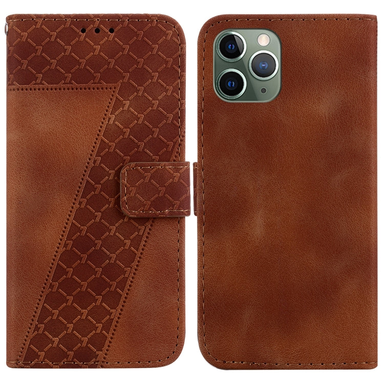 Seven-shaped Embossed Leather Phone Case