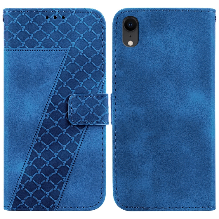 Seven-shaped Embossed Leather Phone Case