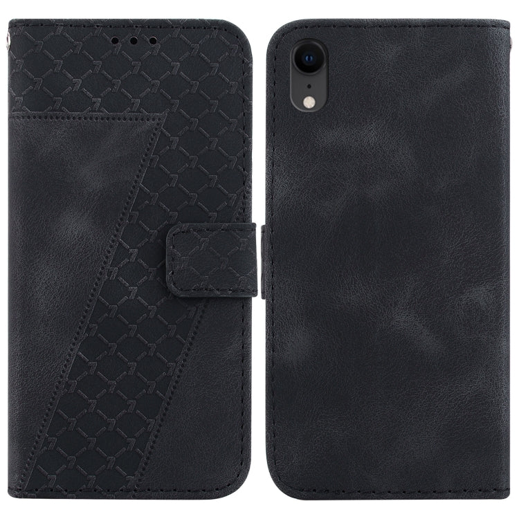 Seven-shaped Embossed Leather Phone Case