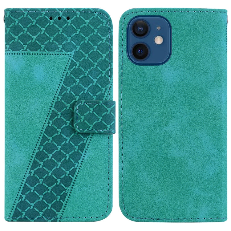 Seven-shaped Embossed Leather Phone Case